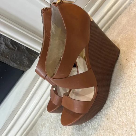 MICHAEL by Michael Kors Platform Dress Sandals in Tan Size 8.5 PV19D - Picture 3 of 8